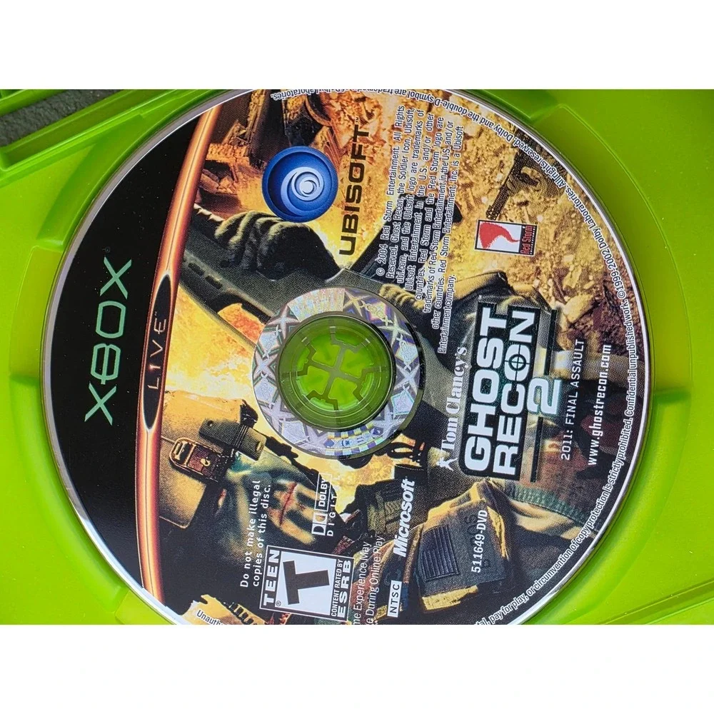 Tom Clancy Xbox Game Lot Ghost Recon 1 & 2 Rainbow Six 3 Splinter Cell‎ Bundle